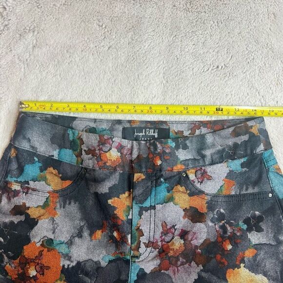 Joseph Ribkoff Pants Womens Size 8 Crop Multicolor Floral Mobwife Stretch Classi - Picture 9 of 11